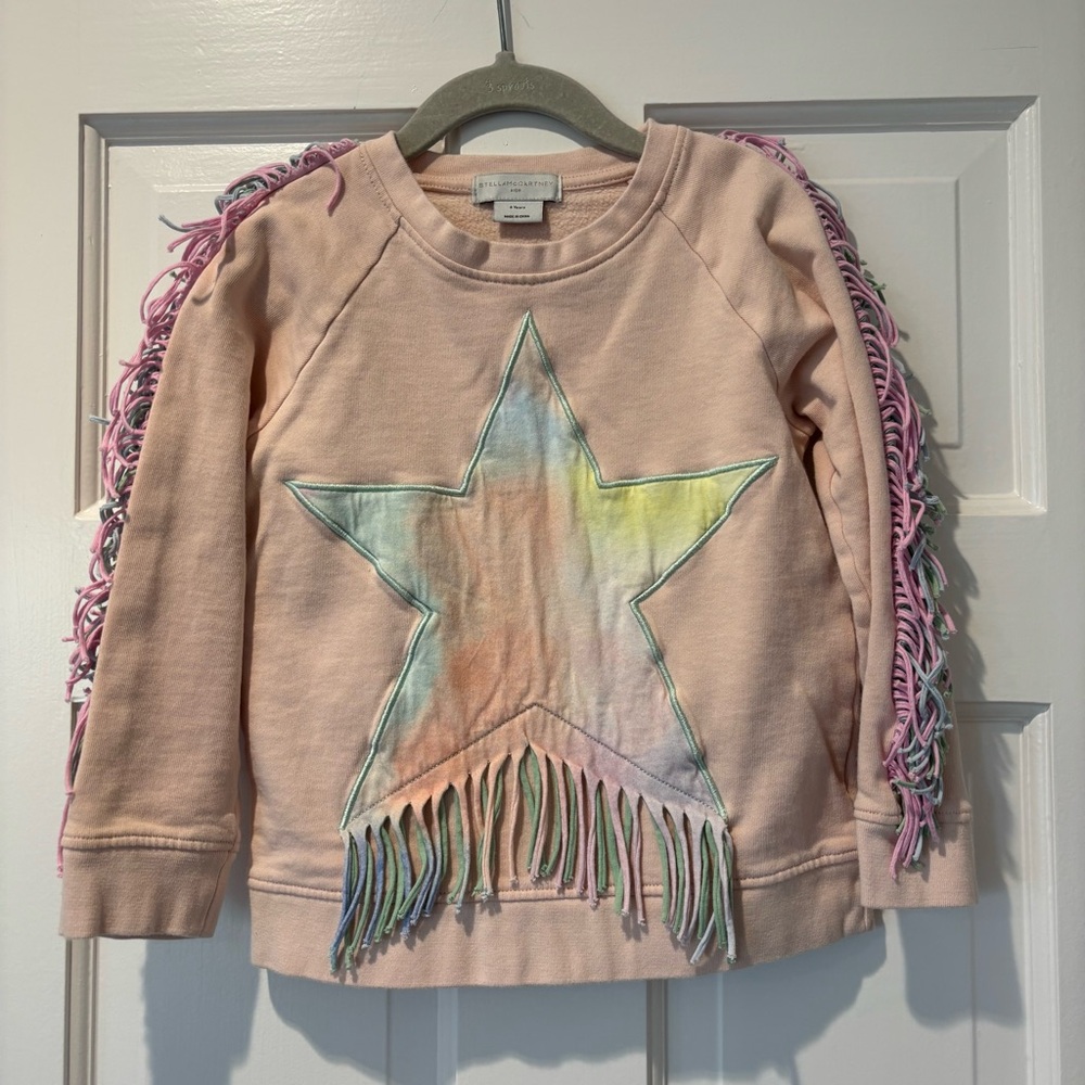 Stella McCartney Kids Star Fringe Sweatshirt - Pink